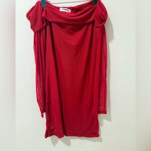RSQ Bold Red Strapless Dress